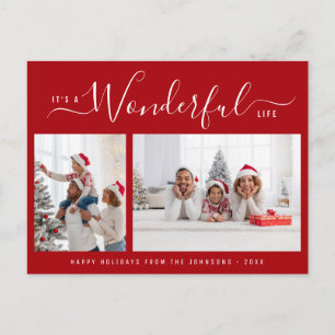 Den underbara livsstilen elegant-skript, julklapp vykort