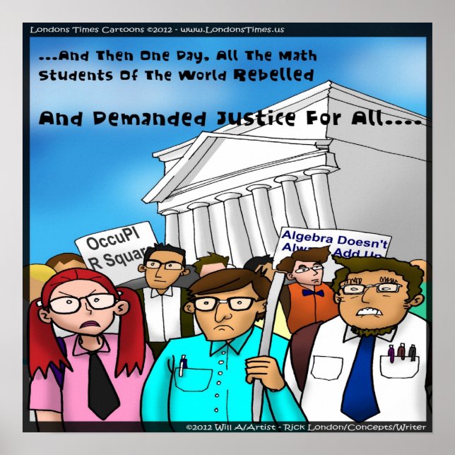 Den Underbara Math Geek Rebebell Funny Poster (Framsidan)