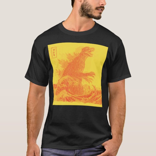 Den Underbara monstern av Kanagawa TeamGodzilla Tr T Shirt (Framsida)