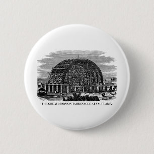 Den underbara Mormontabernaclen på den salt sjön Knapp