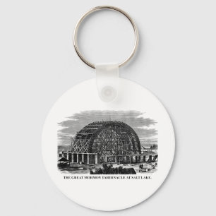Den underbara Mormontabernaclen på den salt sjön Nyckelring