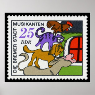 Den underbara musiker av Bremer 25 DDR 1971 Poster