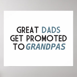 Den underbara pappor får främjad till morfäder poster
