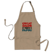 Den underbara pappor främjade den Papou apron.en