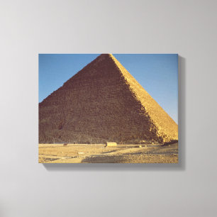 Den underbara pyramiden av Khufu det gammala Canvastryck
