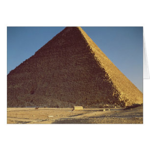 Den underbara pyramiden av Khufu det gammala Hälsningskort