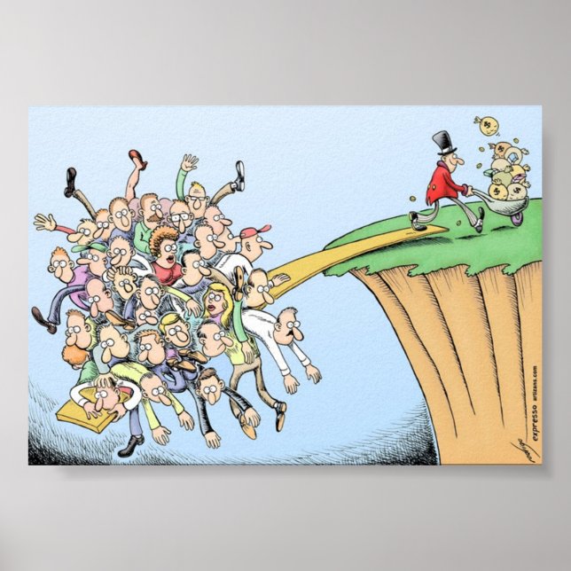 Den Underbara recessionskonspirationen Poster (Framsidan)