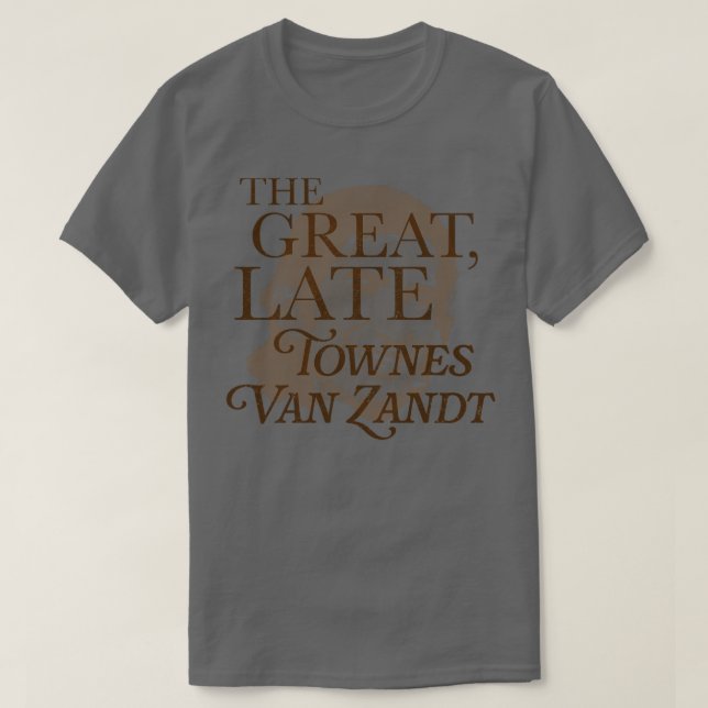 Den Underbara senaten Townes Van Zandt T Shirt (Design framsida)