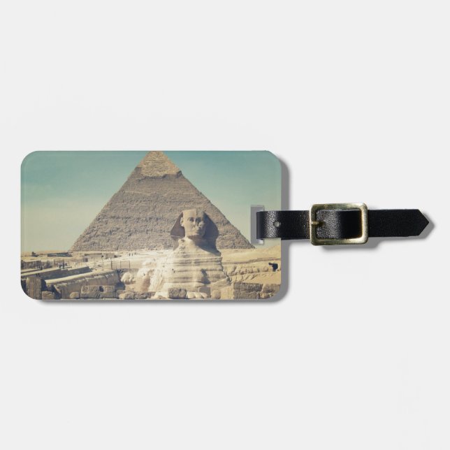 Den underbara sphinxen av Giza Bagagebricka (Horisontell Framsida)
