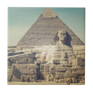 Den underbara sphinxen av Giza Kakelplatta