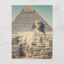 Den underbara sphinxen av Giza Vykort