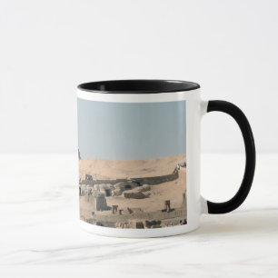 Den underbara sphinxen och Khafras pyramid Mugg
