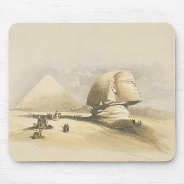 Den underbara sphinxen och pyramiderna av Giza, Musmatta (Framsidan)