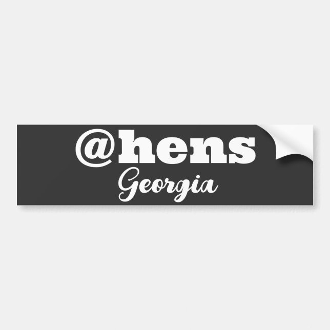 Den underbara staden Aten Georgia Bildekal (Framsidan)