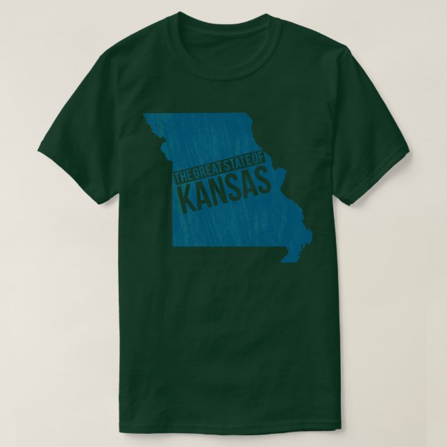Den Underbara staten Kansas Kansas Missouri Funny  T Shirt (Design framsida)