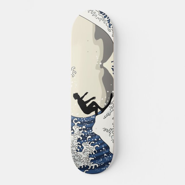 Den underbara surfaren av Kanagawa Skateboard Bräda 19,5 Cm (Framsida)