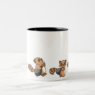 Den underbara Tanuki rånmuggen Två-Tonad Mugg