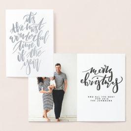 Den underbara tiden på året... folierat kort