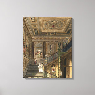 Den Underbara trappan i Kensington Palace från Pyn Canvastryck