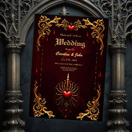 Den underbara vackra konsten av gotisk elegans. inbjudningar