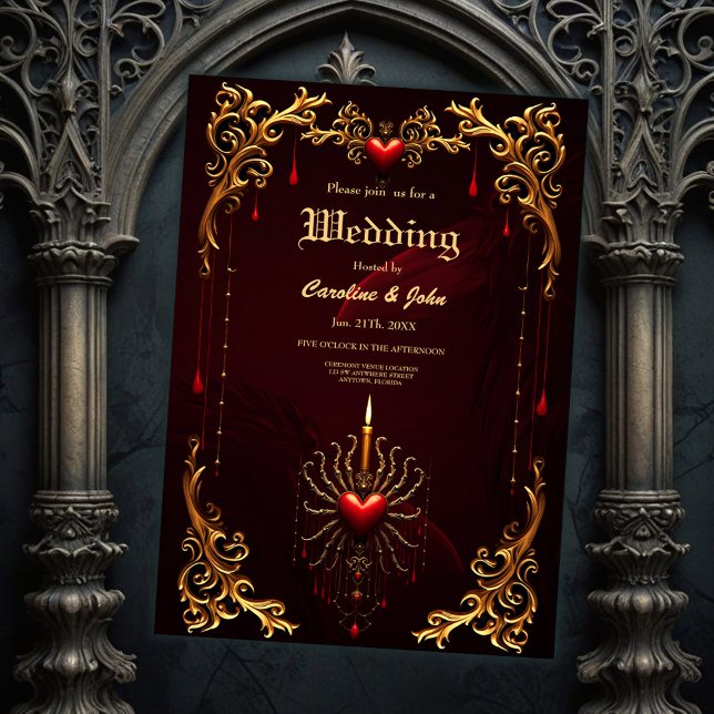 Den underbara vackra konsten av gotisk elegans. inbjudningar (Skapare uppladdad)