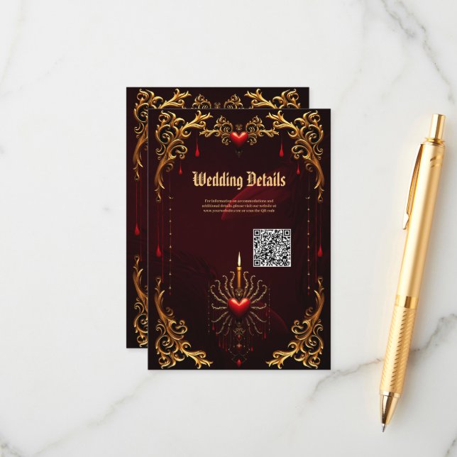 Den underbara vackra konsten av gotisk elegans. tilläggskort (Fram/Back In Situ)