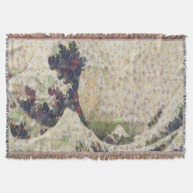 Den Underbara vågen av honeydew Melon Fine Art Spo Filt (Framsidan)