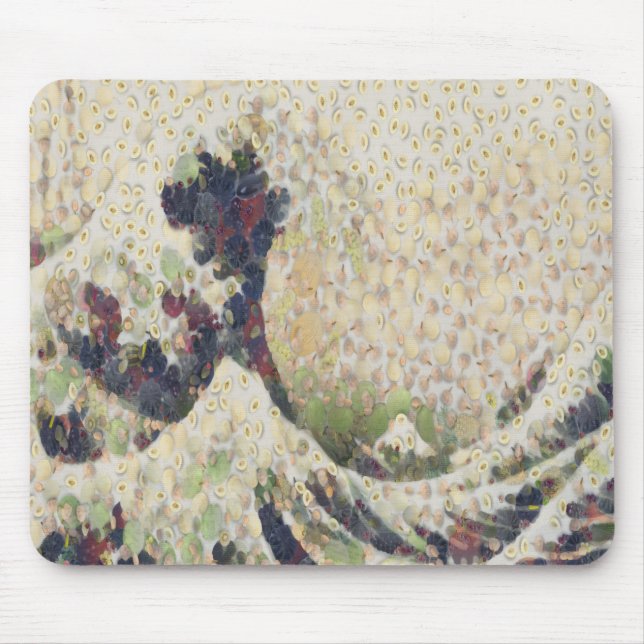 Den Underbara vågen av honeydew Melon Fine Art Spo Musmatta (Framsidan)