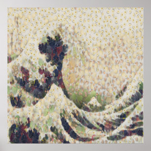 Den Underbara vågen av honeydew Melon Fine Art Spo Poster