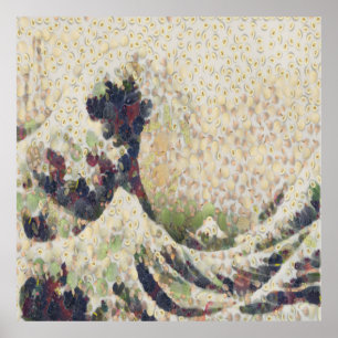 Den Underbara vågen av honeydew Melon Fine Art Spo Poster