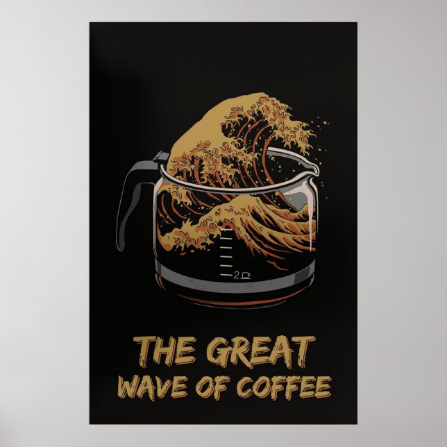 Den Underbara vågen av kaffe Poster (Framsidan)