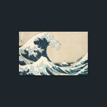 Den Underbara vågen av Kanagawa Canvastryck<br><div class="desc">Kanagawas Underbara våg, från serien "36 vyer av Mt. Fuji" | av Katsushika Hokusai | Art Location: Private Collection | Japanska artister | Uppsamlingsnummer: XIR158277</div>