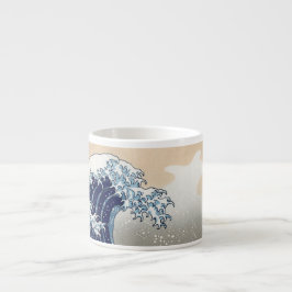 Den Underbara vågen av Kanagawa Espressomugg