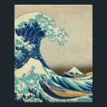 Den Underbara vågen av Kanagawa Fototryck<br><div class="desc">Den Underbara vågen av Kanagawa. Den Underbara vågen av Kanagawa (神 奈 川 沖 裏 Kanagawa-oki nami ura?, "In well of a wave off Kanagawa"/"Under vågen av Kanagawa"), även känd som The Underbar Wave eller helt enkelt The Wave, är ett träblocksavtryck av den japanska ukiyo-e-konstnären Hokusai. Den publicerades någon gång...</div>
