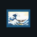 Den Underbara vågen av Kanagawa, Hokusai Canvastryck<br><div class="desc">*Du kan anpassa bakgrunden färg för det här objektet fritt med "Redigera design". Katsushika Hokusai (31 oktober 1760-10 maj 1849), helt känd som Hokusai, var en japansk konstnär, ukiyo-e-målare och tryckare av Edo-perioden. Född i Edo (nu Tokyo), Hokusai är bäst känd som författare till träblockets tryckserie 36 vyer av Mount...</div>