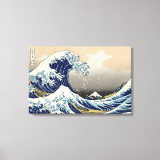 Den Underbara vågen av Kanagawa, Hokusai Canvastryck