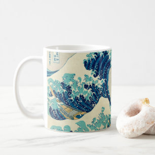 Den Underbara vågen av Kanagawa - Hokusai Kaffemugg
