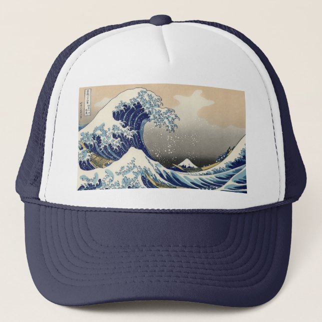 Den Underbara vågen av Kanagawa Hokusai Keps (Framsida)