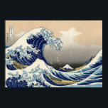 Den Underbara vågen av Kanagawa, Hokusai Poster<br><div class="desc">Den Underbara vågen av Kanagawa (神 奈 川 沖 裏, Kanagawa Oki Nami Ura, "Under en våg av Kanagawa"), även känd som den Underbara vågen eller helt enkelt Wave, är ett träblock som tryckts av den japanske konstnären Hokusai. Ett exempel på ukiyo-e-konst, som publicerades mellan 1830 och 1833 (under Edo-perioden)...</div>
