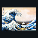 Den Underbara vågen av Kanagawa, Hokusai Poster<br><div class="desc">Katsushika Hokusai (31 oktober 1760-10 maj 1849), helt känd som Hokusai, var en japansk konstnär, ukiyo-e-målare och tryckare av Edo-perioden. Född i Edo (nu Tokyo), Hokusai är bäst känd som författare till träblockets tryckserie 36 vyer av Mount Fuji (Fugaku Sanjūroku-kei, c. 1831), som innehåller den internationellt koniska utskriften The Underbar...</div>