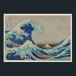Den Underbara vågen av Kanagawa Japanska Woodblock Poster<br><div class="desc">Berömd Japansk Ukiyo-e Woodblock Skriv ut: Kanagawa oki nami ura (The underbar wave off shore of Kanagawa) av Katsushika, Hokusai, 1760-1849</div>