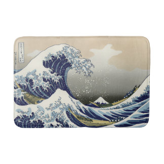 Den Underbara vågen av Kanagawa Katsushika Hokusai Badrumsmatta