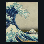Den Underbara vågen av Kanagawa Poster<br><div class="desc">Den Underbara vågen av Kanagawa. Den Underbara vågen av Kanagawa (神 奈 川 沖 裏 Kanagawa-oki nami ura?, "In well of a wave off Kanagawa"/"Under vågen av Kanagawa"), även känd som The Underbar Wave eller helt enkelt The Wave, är ett träblocksavtryck av den japanska ukiyo-e-konstnären Hokusai. Den publicerades någon gång...</div>