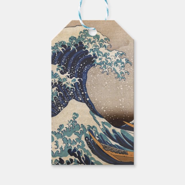 Den Underbara vågen av Kanagawa Presentetikett (Framsidan)