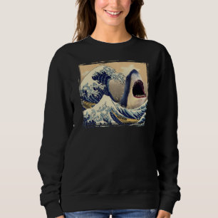 Den Underbara vågen av Kanagawa Shark Japanska Uki T Shirt