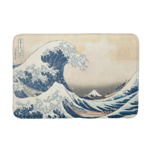 Den Underbara vågen av Kanagawa Ukiyo-e japanska Badrumsmatta