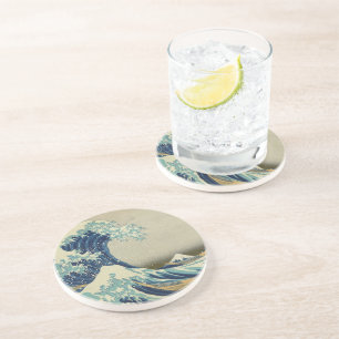 Den Underbara vågen av Kanagawa Underlägg Sandsten