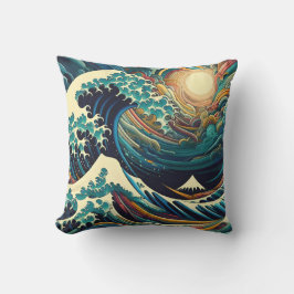 Den Underbara vågen, påfyllnad av Kanagawa v1 Kudde