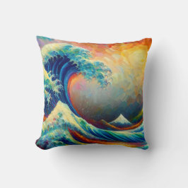 Den Underbara vågen, påfyllnad av Kanagawa v4 Kudde