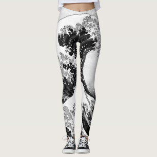 Den Underbara vågen utanför Kanagawa (神 奈 Leggings